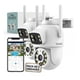 thumbnail image 1 of Camaras Set 2 Vigilancia Exterior Doble Lente Wifi 2k Inalambricas Ptz Rotacion 360 Grados Figo, 1 of 3