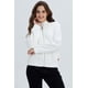 thumbnail image 2 of Polerón Mujer Liso Estilo Bomber Crudo, 2 of 4
