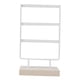thumbnail image 1 of Organizador de joyas y pendientes, 36 agujeros para encimera de baño rectangular, 26 x 15 x 5,5 cm, fácil de desmontar, decoración del hogar, duradero y moderno. Blanco, 1 of 5