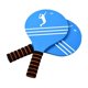 thumbnail image 1 of Juego De 2 Palas De Bádminton Para Ni?os, Juego De Volantes De Bádminton Para Playa, Gimnasio, Estilo Exterior A, 1 of 5