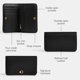 thumbnail image 3 of Tarjetero Coach Essential Slim de cuero negro para mujer, 3 of 5