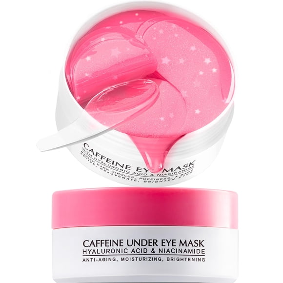 Parches para debajo de los ojos, gel con cafeína Enaskin Naturals, 30 pares