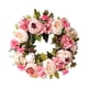 thumbnail image 5 of Guirnalda de flores de peonía hecha a mano, guirnalda de primavera, corona Floral de imitación de 40cm para puerta delantera de boda, decoración para peonía k, 5 of 5