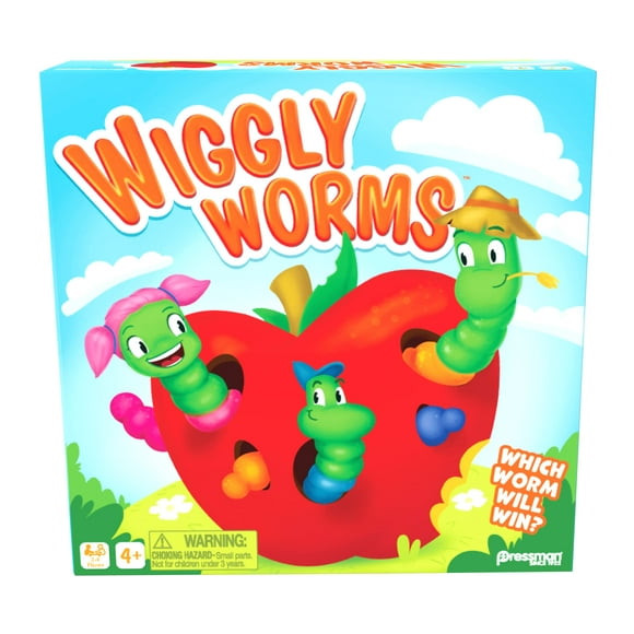 Game Pressman Wiggly Worms Color Matching Memory para más de 4 años