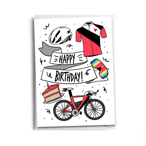 Sole Inspired - Tarjeta De Cumpleaños Inspirada En Sole Para Un Ciclista Al Aire Libre