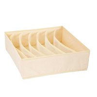 Bothyi - Armario Organizador Para Ropa Interior, Calcetines, Cinturones, Bragas, Calcetines, Beige, 7 Compartimentos