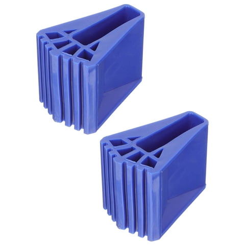 Ioensy - 2X Pies De Escalera Cubierta Antideslizante Pies De Escalera Telescópicos Para Pisos De Madera Alfombra Azul