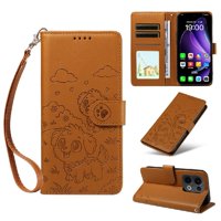 Funda Billetera Foxdock Compatible Con Oppo Reno 14 5G, Diseño Perrito Tierno, Ranuras Para Tarjetas Y Soporte Plegable
