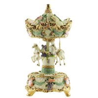 Bothyi - Caja De Música De Carrusel Centro De Mesa De Cumpleaños De Mamá Caja De Música Giratoria Con Forma De Caballo