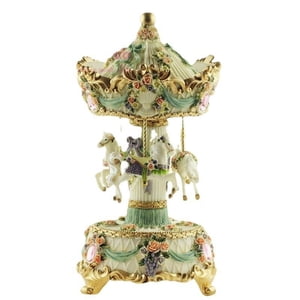 Bothyi - Caja De Música De Carrusel Centro De Mesa De Cumpleaños De Mamá Caja De Música Giratoria Con Forma De Caballo