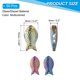 thumbnail image 2 of Uxcell 50 piezas de cuentas de cristal de pez, cuentas de vidrio checo translúcidas, multicolor, 2 of 6