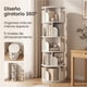 thumbnail image 2 of Homer Design Biblioteca Giratoria Librero Organizador Libros Alto 160cm Color Blanco, 2 of 7