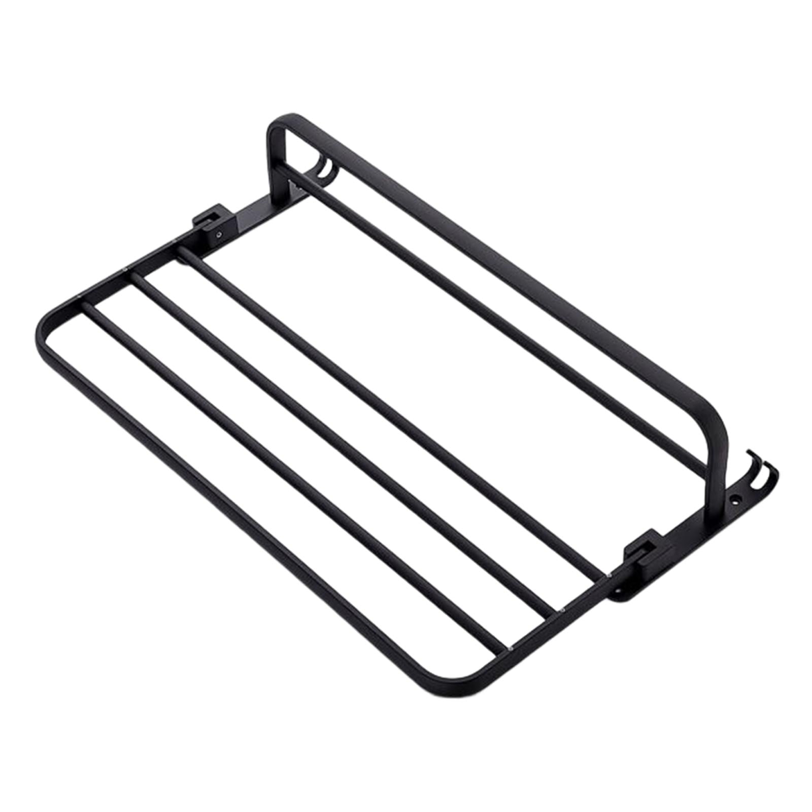 Magideal - Estante De Negro Toallero Organizador Plegable Montaje En Pared 60 Cm Aleación De Aluminio Duradera Girar Estilo Moderno A Prueba De