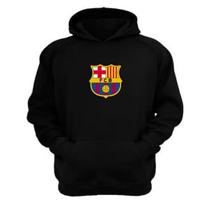 Genérico - Polerón Canguro Barcelona Negro Talla Xl Unisex