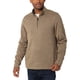 thumbnail image 1 of Jersey de forro polar con cierre de un cuarto de cremallera Wrangler Authentics Petrificado Oak, 1 of 2