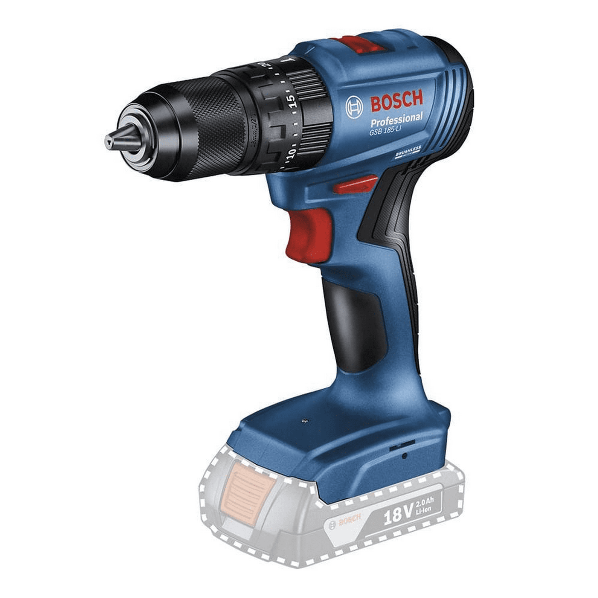 Bosch - Taladro Percutor 1/2 Gsb 185-li 18v 2 Baterías Maletín