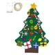 thumbnail image 3 of Fieltro De árbol De Navidad Conjunto Adornos Desmontables Colgantes De Pared Regalo B 30pcs, 3 of 5