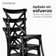 thumbnail image 3 of Silla Crossback Para Comedor Apilables De Polipropileno Negra, 3 of 8