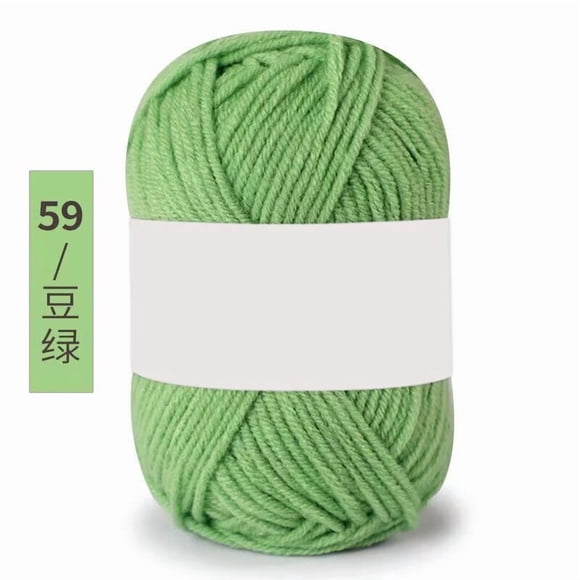 Xiao Hua 2 rollos de hilo verde para tejer a crochet, 25 gramos por rollo, hilo suave hecho a mano, ideal para principiantes, suéteres y fundas de almohada decorativas.