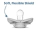 thumbnail image 3 of Chupete RazBaby Keep-It-Kleen de silicona sin BPA, 0-36 m, paquete de 2, 3 of 7