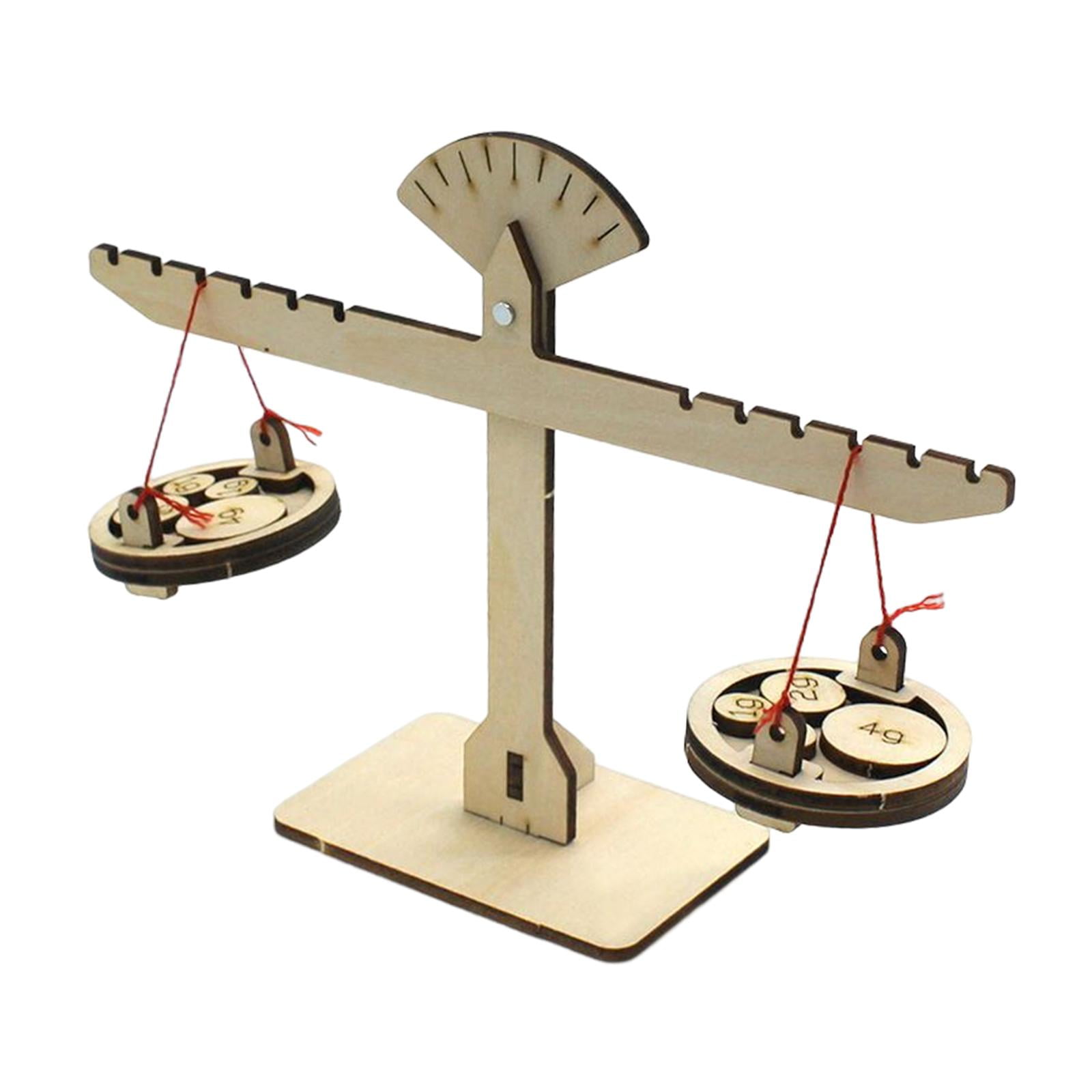 Magideal - Báscula De Equilibrio Diy, Juego De Rompecabezas De Construcción De Laboratorio De Física Experimental Con Palanca De Báscula De Madera Para Juego De , Estilo C 9x23cm