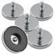 thumbnail image 1 of Tirador Magnetics Magnetics con base redonda de cerámica de 35 libras, paquete de 5, 1 of 7
