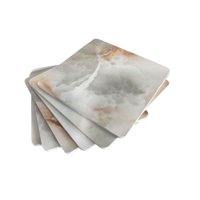Oem - Set De 6 Posavasos Diseño Mármol Pack 6 Posavasos Cuadrado A