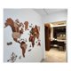 thumbnail image 2 of Mapa del mundo madera 3D decorativo, 2 of 3