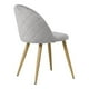 thumbnail image 4 of Pack 4 Sillas Comedor Sitial Terciopelo Acolchada Gris, 4 of 6