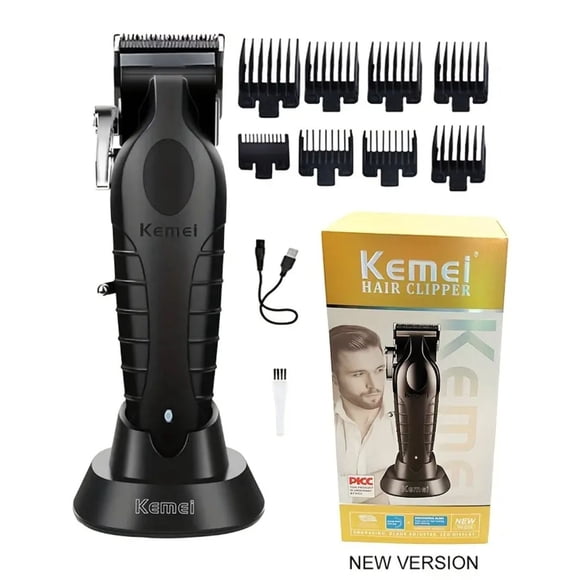 Maquina Kemei 2296 Cortapelo Inalambrica con Base de Carga