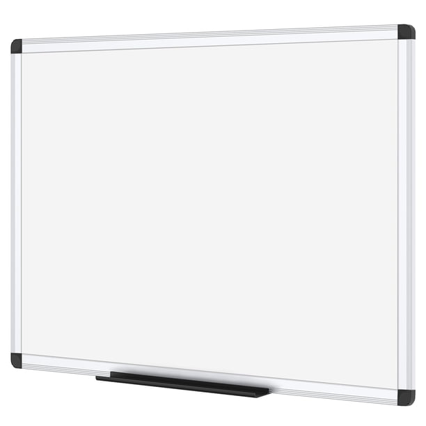 Pizarra magnética de borrado en seco VIZ-PRO de 60 x 45 cm con marco de aluminio plateado