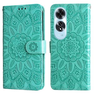 Funda Tipo Cartera Foxdock Para Oppo A60 4G , Diseño Girasol En Relieve, Cuero Pu, Cierre Magnético, Soporte Y Tarjetero