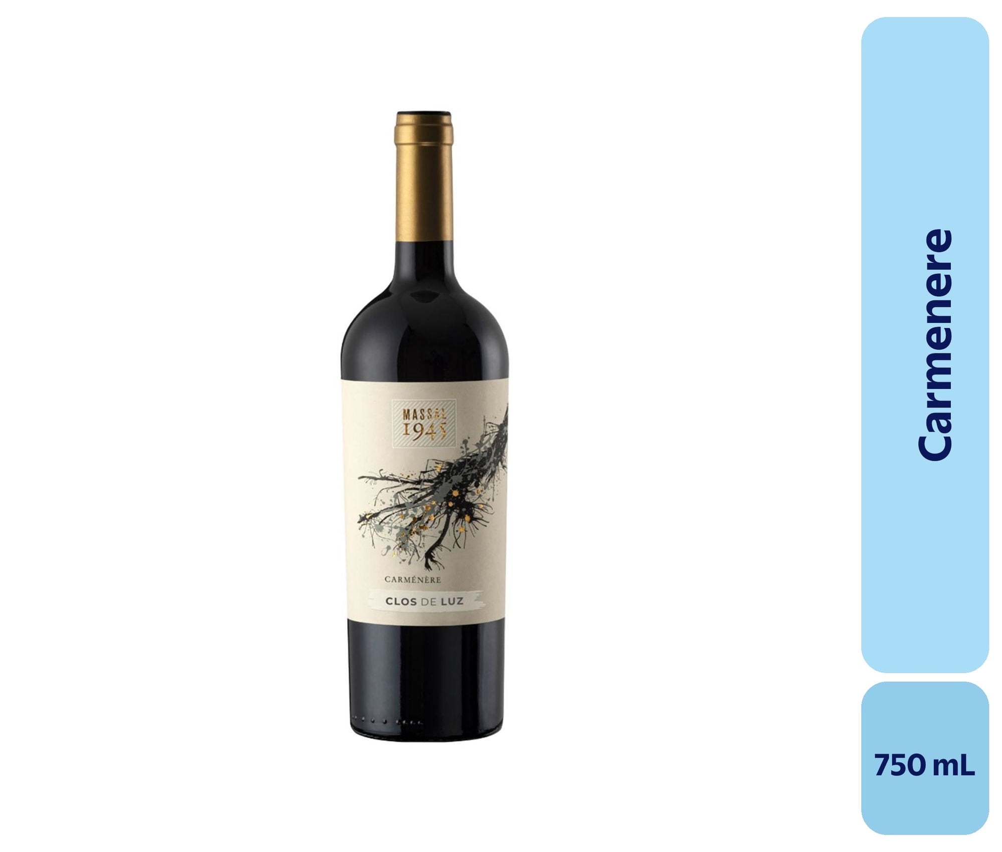 Vino Carménère Botella 750 mL Massal 1945