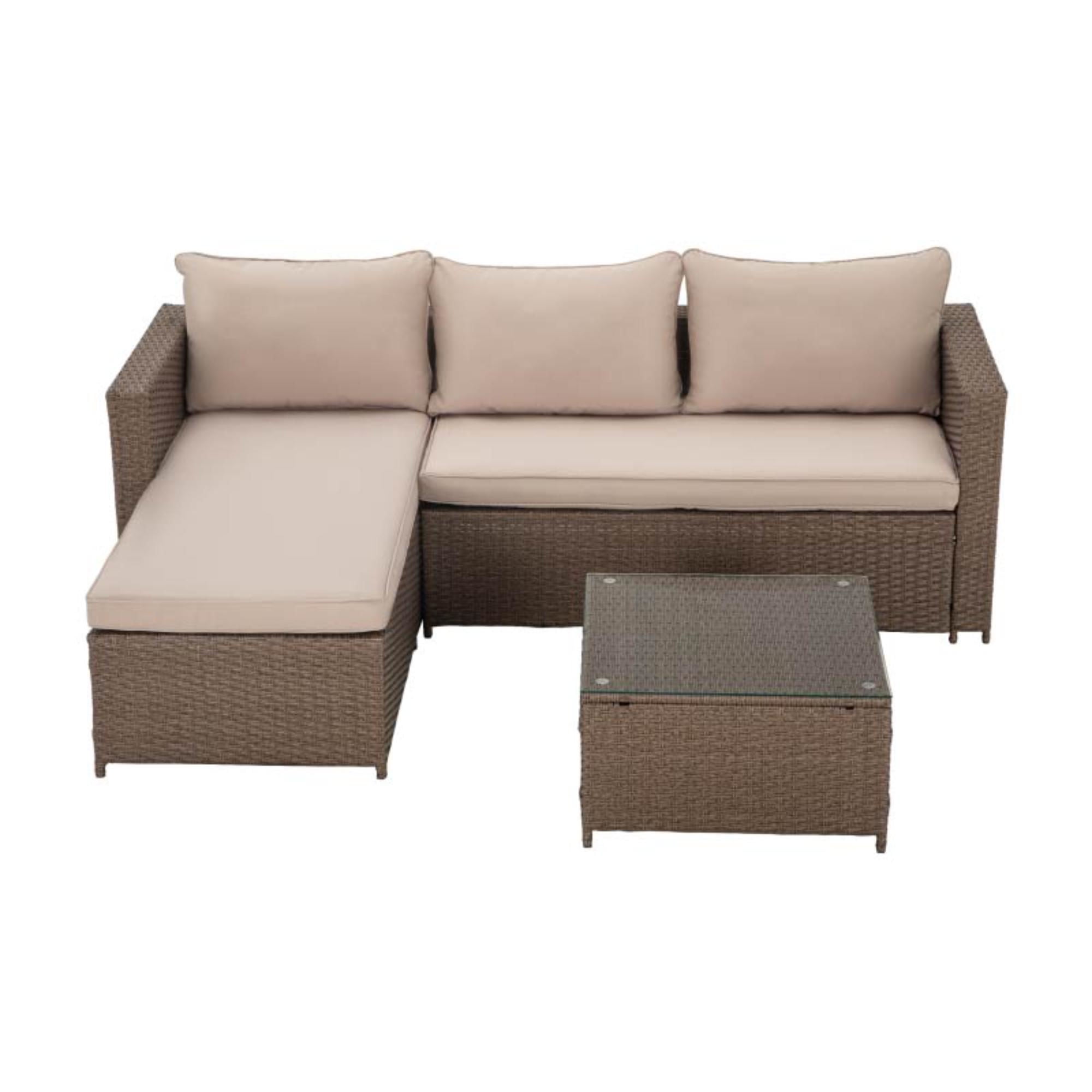 Mainstays - Juego Terraza 3 Piezas Hpsnb012 Café - Beige