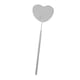 thumbnail image 2 of Espejo De Pestañas En Forma De Corazón Mango De Acero Inoxidable Desmontable Para Accesorios Argent, 2 of 5