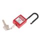 thumbnail image 2 of Seguridad Bloqueo de seguridad Candado con llave diferente pvc acero inoxidable rojo, 2 of 5
