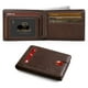 thumbnail image 1 of Cartera RUNBOX Slim de piel con bloqueo RFID, color café, para hombre, 1 of 3