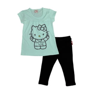 Conjunto Niña Hello Kitty Verde 10