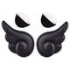 thumbnail image 3 of Accesorios de Ala de Ángel para Casco de Moto o Snowboard, Pack de 2 Unidades, Color Negro, 3 of 5