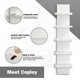 thumbnail image 4 of Estantería de pared Bloddream, columna vertical blanca de 5 niveles, 31 cm, 4 of 5