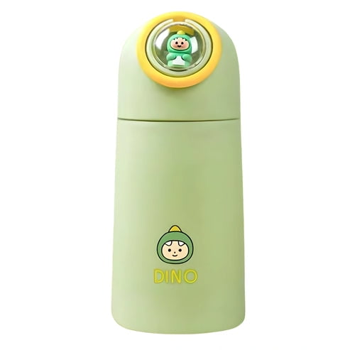 Estilodomus - Botella Infantil Kawaii Con Figura 3d – 380ml - Dino
