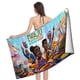 thumbnail image 4 of Iwájú Toalla de playa de secado rápido con diseño temático, regalo para mujeres y niñas, ideal para cumpleaños, fans, amantes de la música, uso en la playa o al aire libre, 78 × 180 cm, 4 of 6