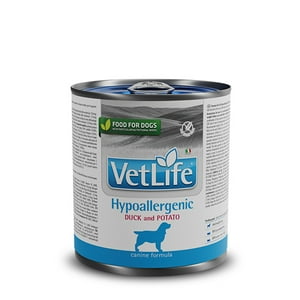 Vet Life Lata Alimento Hipoalergenico Pato Perro 300Gr