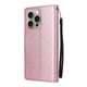 thumbnail image 2 of Funda Cartera para iPhone 15 Pro Max con Tarjetero, Soporte y Cordón - Protección Oro rosa, 2 of 6