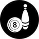 thumbnail image 1 of Decomural Bowling Ball 8 Ball WS-32744, 1 of 2
