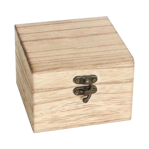 Magideal - Estuche Cuadrado De Madera Para Reloj Para Hombres Y Mujeres, Regalos De Cumpleaños, Estuche De Exhibición De Joyería, Organizador, Estuche Protector