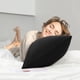 thumbnail image 3 of PiccoCasa 2 Paquete de Fundas de Almohada de Algodón Egipcio con Cierre de Cremallera Estándar Negro, 3 of 7