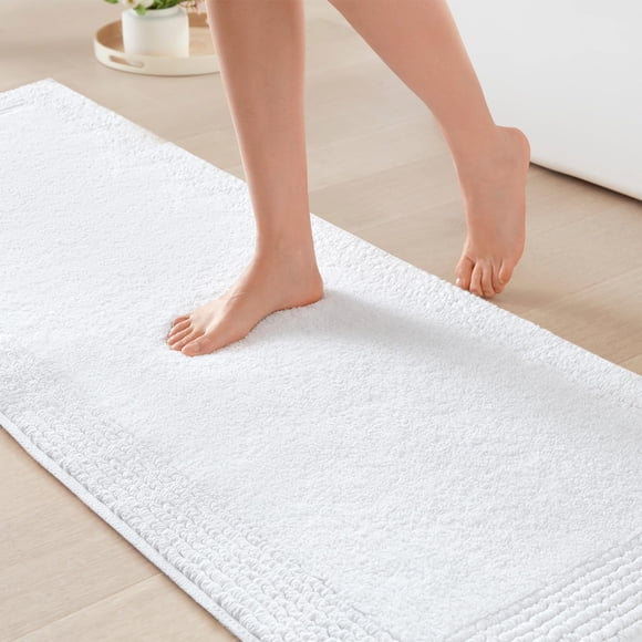 Alfombra de baño Madison Park Splendor, 100% algodón, 3000 g/m², 60 x 180 cm