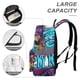 thumbnail image 4 of Carreras Locas-theme Backpack, Campus style schoolbag Bookbag with Adjustable Shoulder Straps And Large Zip Compartment, Unisex Travel Bags.42x30x15cm, 4 of 6