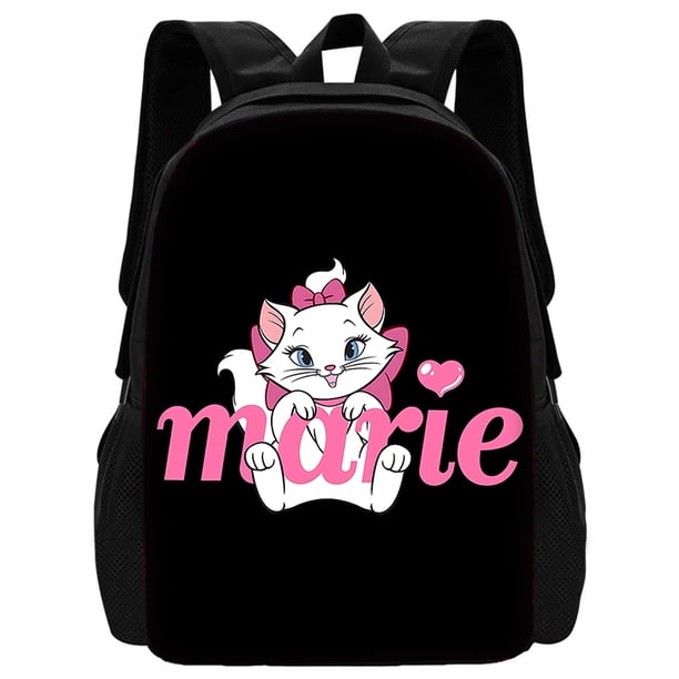 3 pcs set Cartoon Maries Cat Child School Backpack with Lunch Bags ,Pencil Bags ,Cartoon School Bags for Boys Girls Best Gift